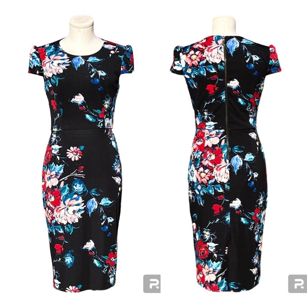 Betsey Johnson Midi Sheath Dress Size 4